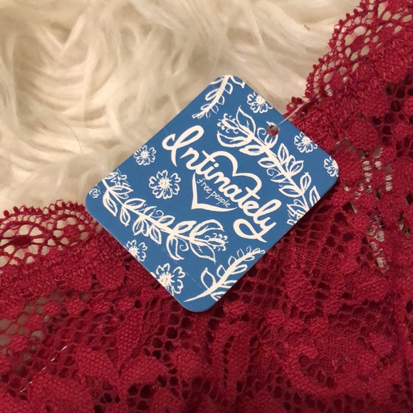 Free people Lacey looks burgundy bandeau NWT  S - Picture 3 of 8